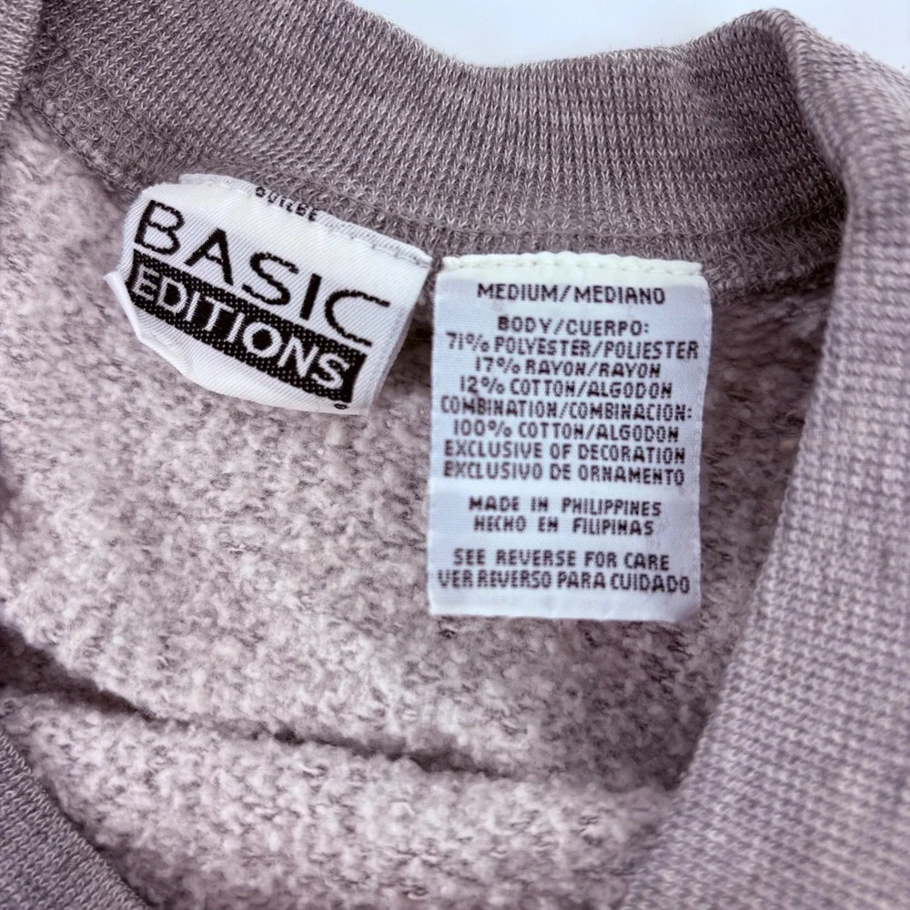 Basic Editions Womens Gray‎ Panda Gingham Pocket Lounge Sweatshirt Dress Medium